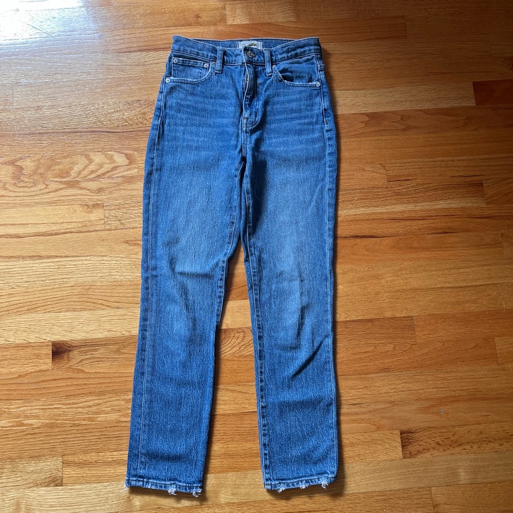 Madewell High Rise Slim Crop Boyjean Size 24 TALL